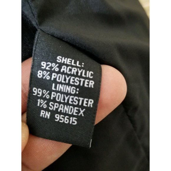 RAFAELLA WOMENS SIZE 8 SWEATER/BLAZER  BROWN/BLACK 2-PCKT LINED ACRYLIC POLYSTR - Picture 6 of 6